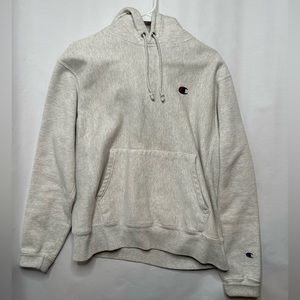 Champion Men’s M Reverse Weave Pullover Hoodie In Heather Grey